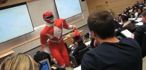 Power Ranger Prank During Class