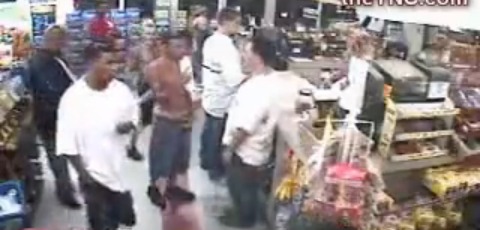 Two Guys Get Beat Down In Convenience Store