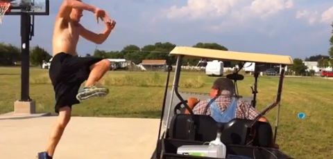 High Jump Over A Golf Cart Fail